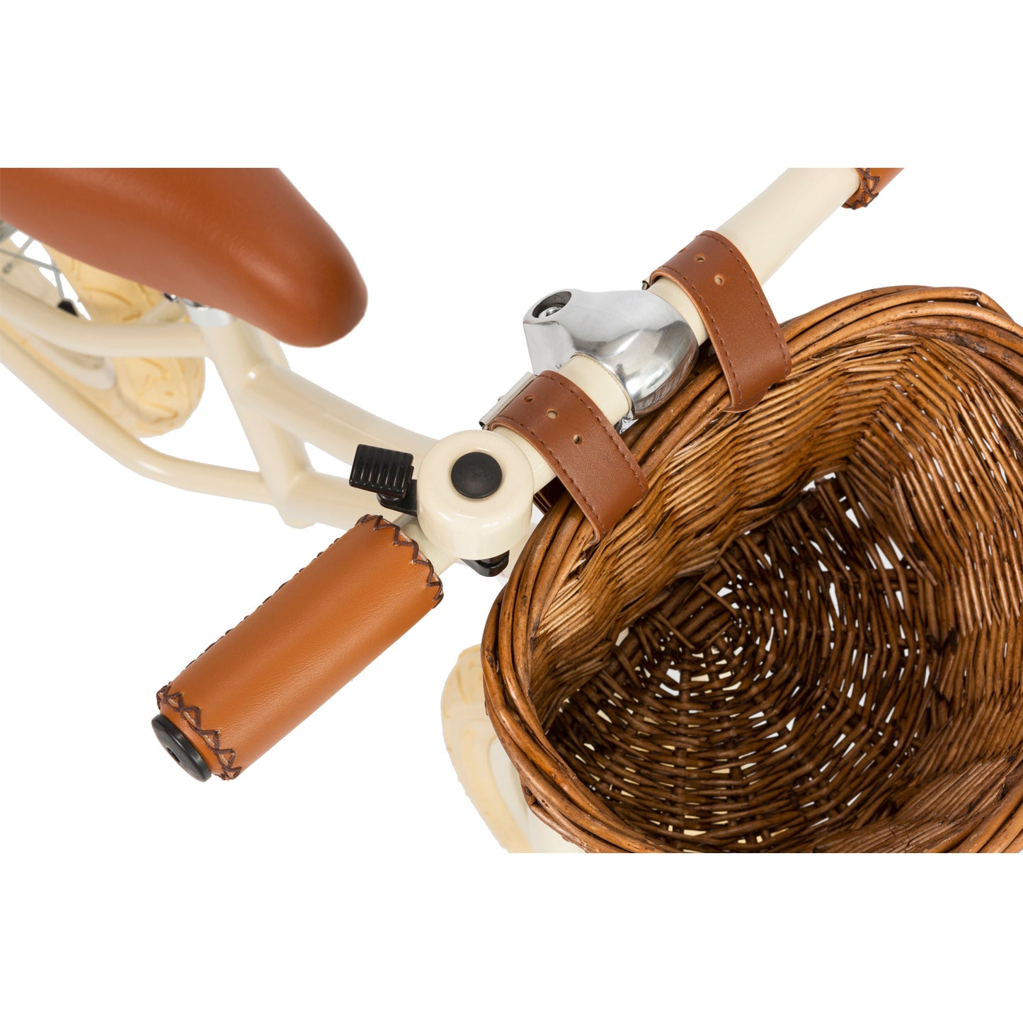 Bērnu skrejritenis ar grozu, Balance Bike First Go, Cream White, Banwood