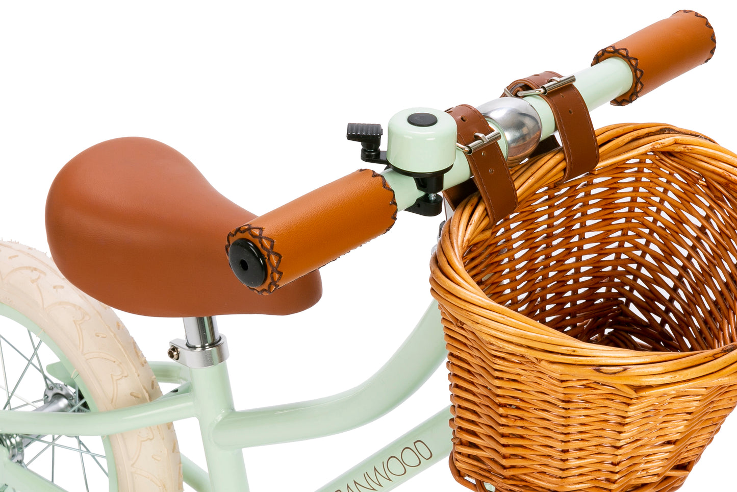 Bērnu skrejritenis ar grozu, Balance Bike First Go, Pale Mint, Banwood, BW-F1G-PMINT-FG