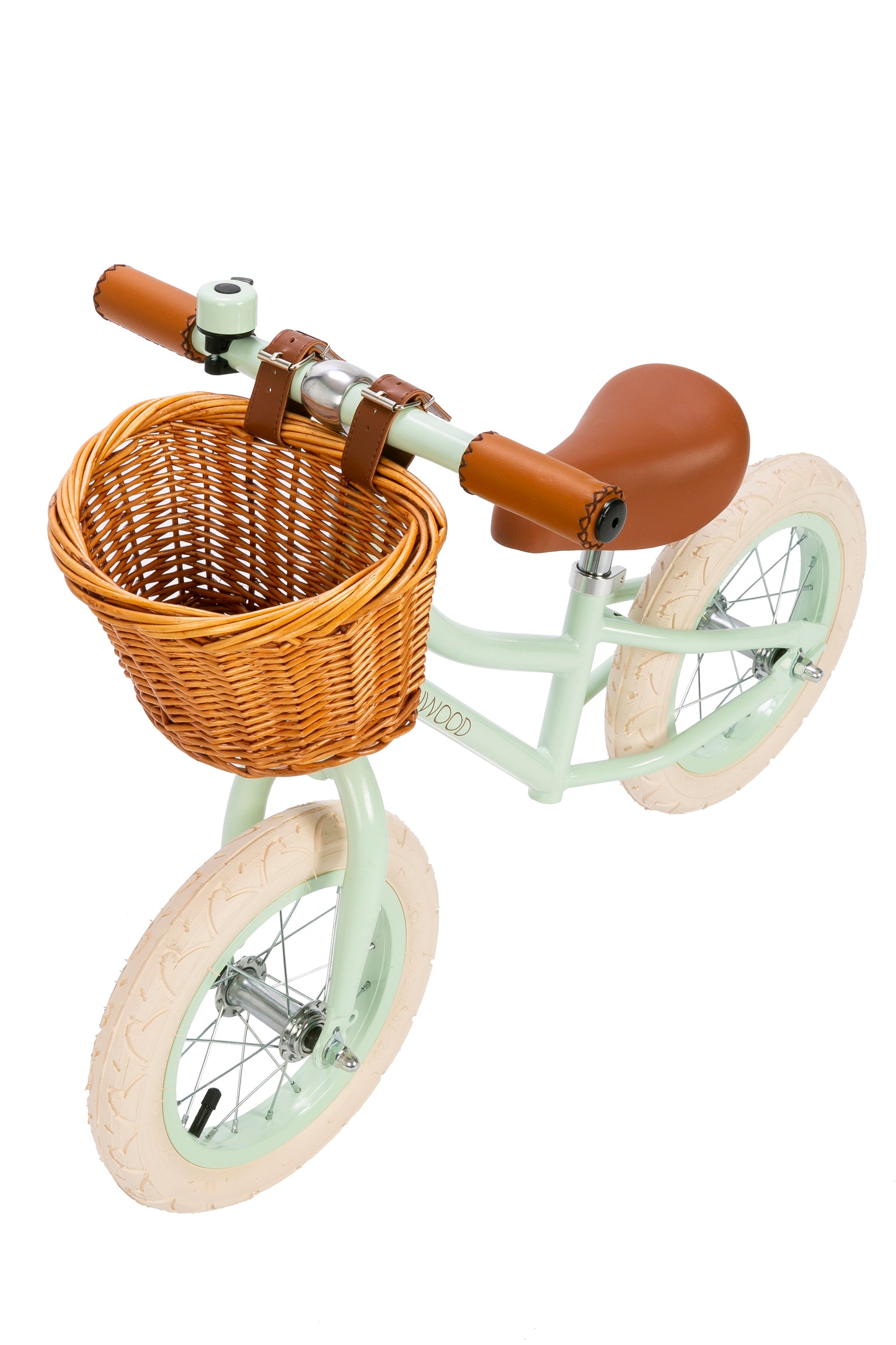 Bērnu skrejritenis ar grozu, Balance Bike First Go, Pale Mint, Banwood, BW-F1G-PMINT-FG
