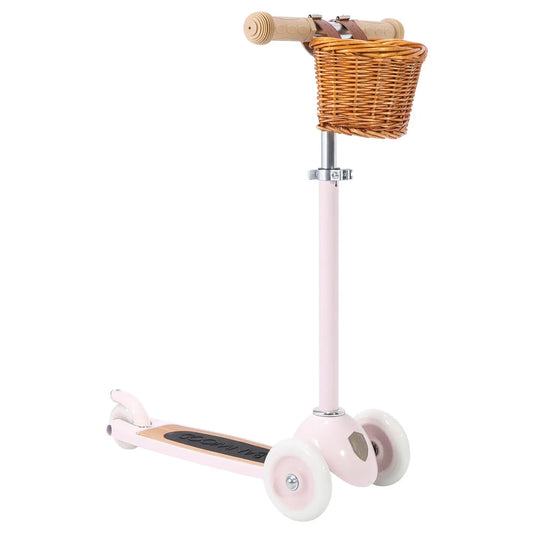 Skrejritenis bērniem rozā krāsā, 3-wheel Scooter, pink, Banwood