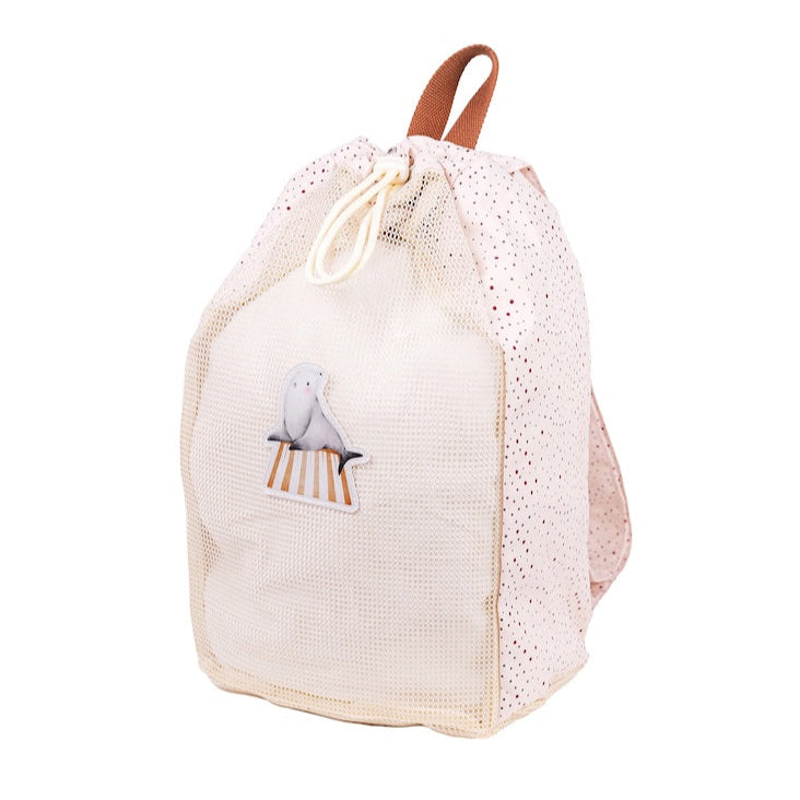 Tīkliņu mugursoma pludmalei Unique Dots, Beach Net Backpack, Mrs.Ertha