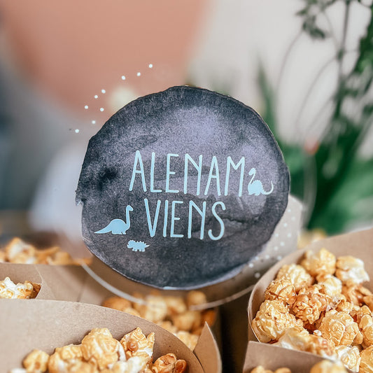 Dinozaurs - personalizēts bērna dzimšanas dienas kūkas dekors - toperis