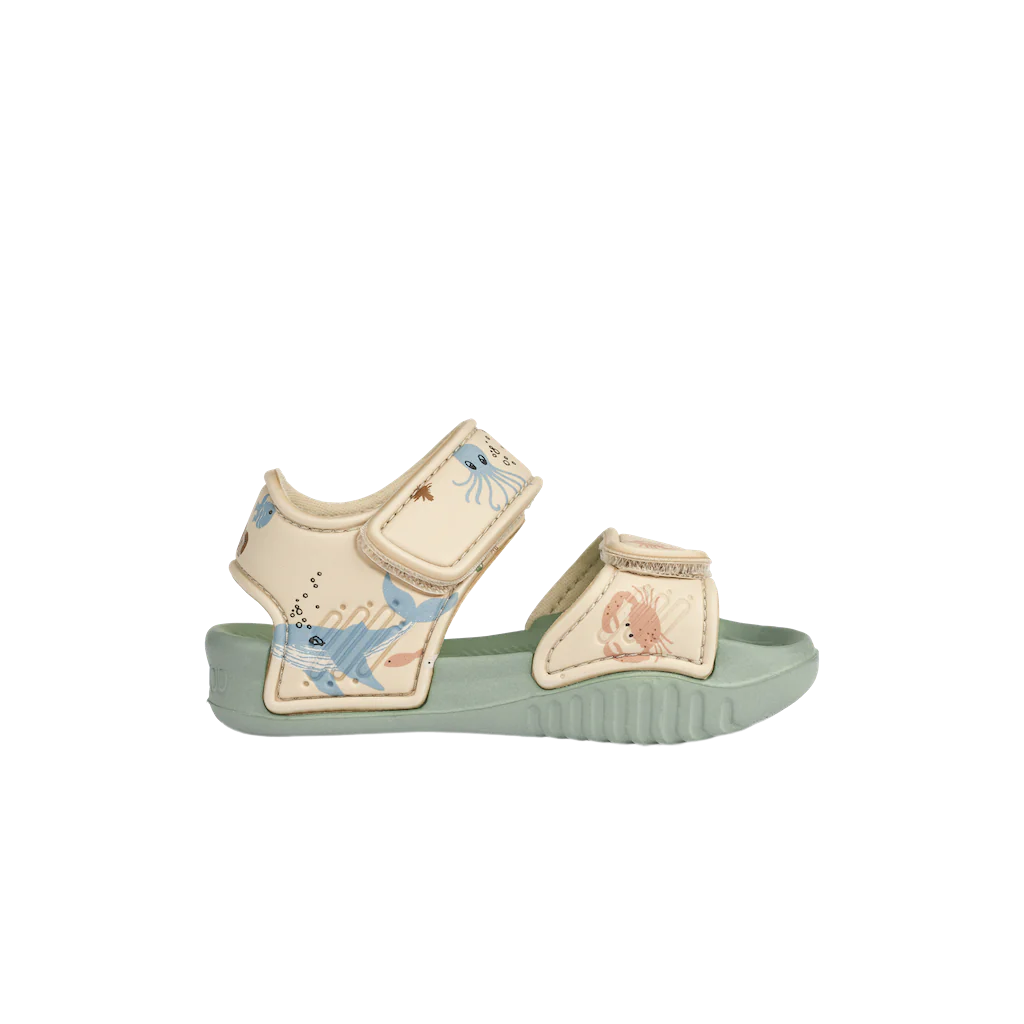 Bērnu sandales Blumer Sandals, Sea Crature / Sandy, 22 izmērs, Liewood
