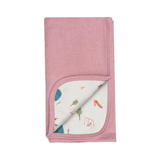 Frotē bērnu sedziņa, Pink Rose, rozā, 75x85cm, Wooly Organic, BAby Blanket, KT-62-0-80-90