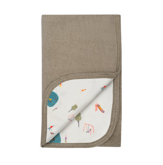 Frotē bērnu sedziņa, Slate Green, zaļa, 75x85cm, Wooly Organic, Baby Blanket, KT-62-0-50-90