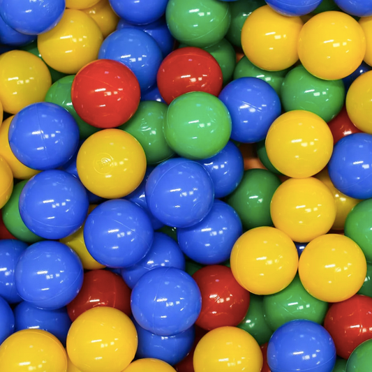 Bumbiņas bumbu baseinam, Ball Pit Balls, 500 gab, IGLU - Multicolor, krāsainas, SET_BALLS_7_500_2