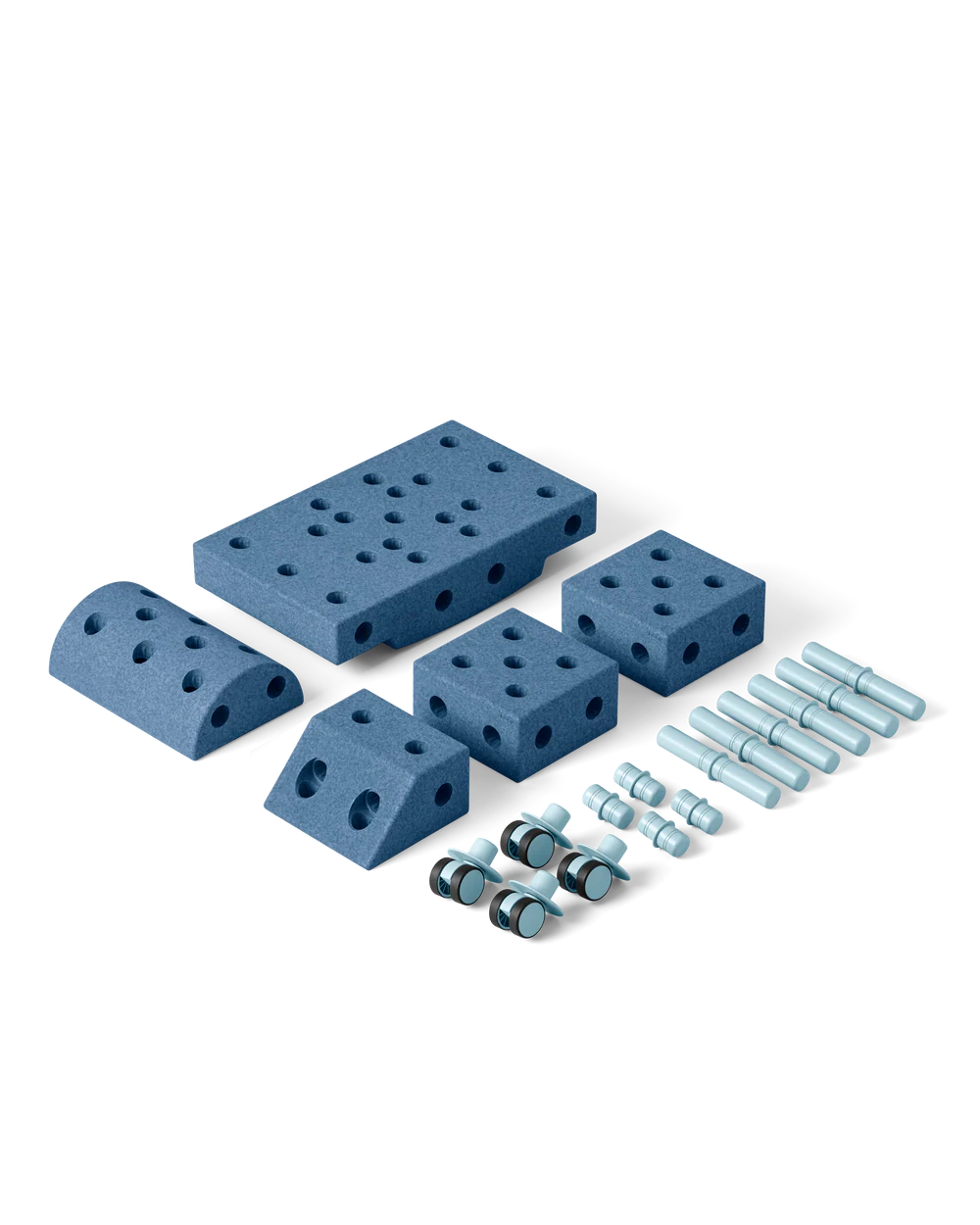 Būvēšanas bloki Explorer Set, Building blocks, Deep Blue / Sky Blue, MODU, M-SET-EXP-DB-SB