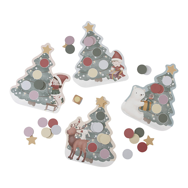Ziemassvētku eglītes spēle, Christmas Tree Game, Little Dutch, LD4865