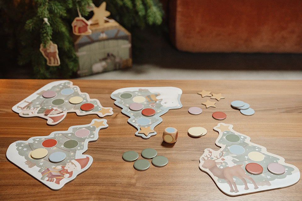 Ziemassvētku eglītes spēle, Christmas Tree Game, Little Dutch, LD4865