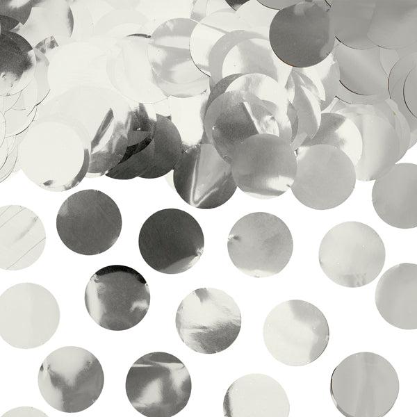 Konfetti apīši no papīra - Party Deco Confetti Circles, sudraba