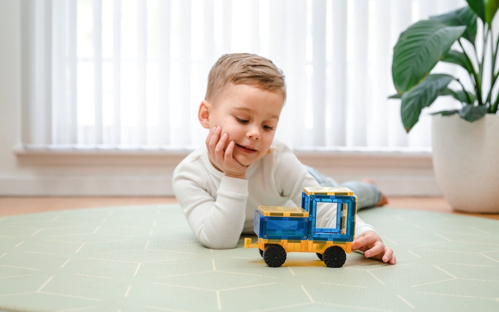 Magnētiskais konstruktors - auto pamatnes - Rainbow Car Pack, 2 gab, Connetix