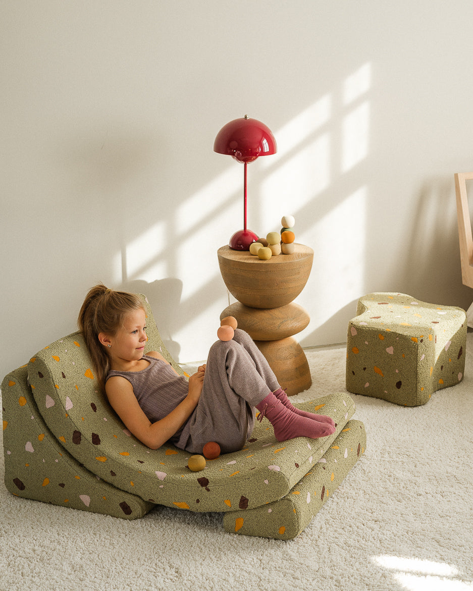 Pufs Terrazzo Moss Cloud Pouffe, Wigiwama
