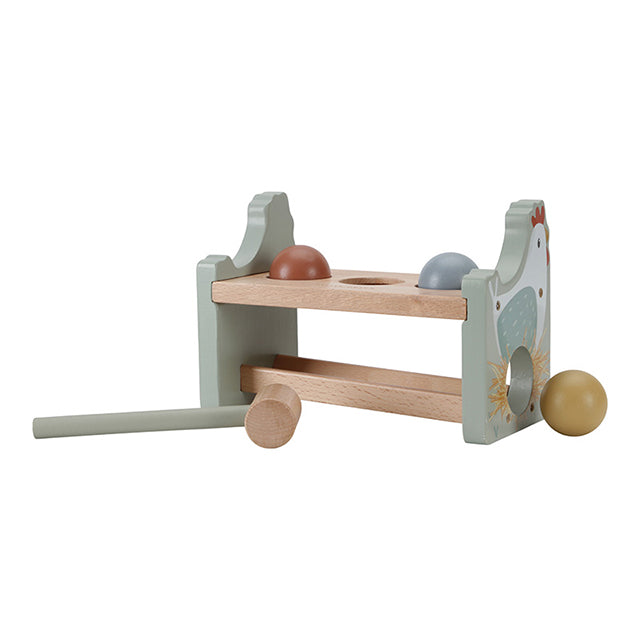 Dauzīšanas sols ar bumbām Little Farm, Pounding Bench, Little Dutch