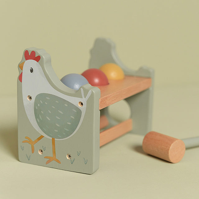 Dauzīšanas sols ar bumbām Little Farm, Pounding Bench, Little Dutch