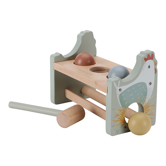 Dauzīšanas sols ar bumbām Little Farm, Pounding Bench, Little Dutch