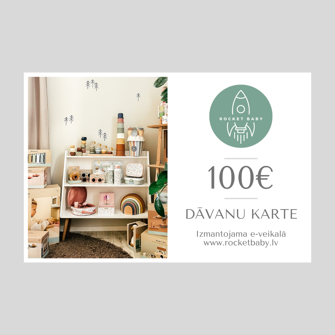 Rocket Baby digitālā dāvanu karte 20€ - 150€ vērtībā
