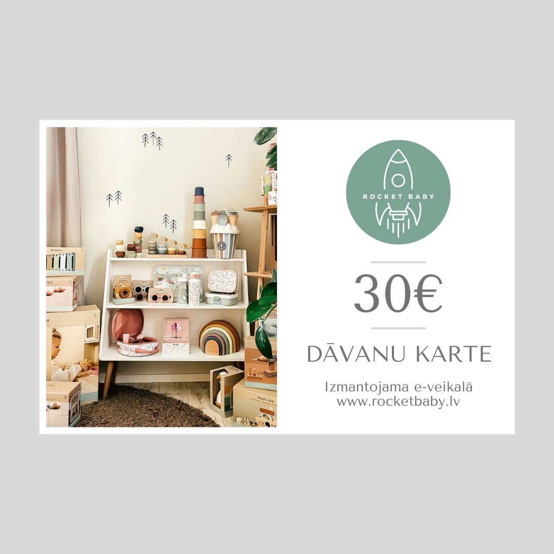 Rocket Baby digitālā dāvanu karte 20€ - 150€ vērtībā