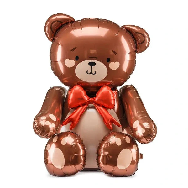 Folija balons Lācītis, Foil Balloon Teddy bear - brīvi stāvošs, 75x84cm, FB262