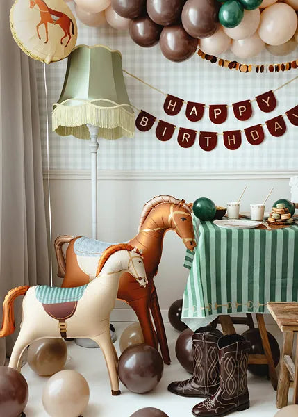 Folija balons Zirgs - brīvi stāvošs, bēšs, FB275