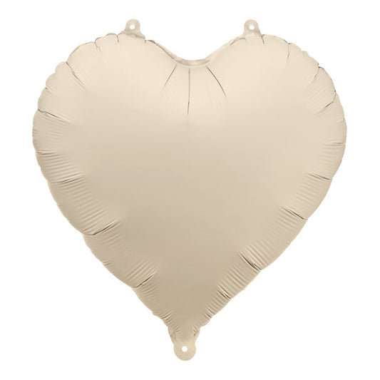 Sirds - folija balons, bēšs, 45cm, FB9T-013J