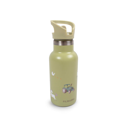 Bērnu ūdens termo pudele Magic Farm, Stainless Steel Thermo Water bottle, Filibabba, FI-02758