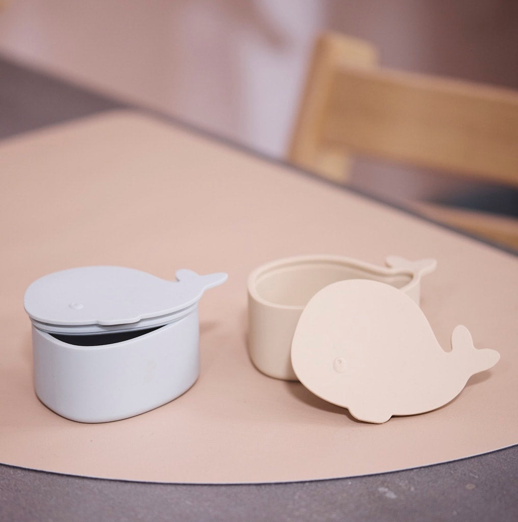 Silikona uzkodu trauciņi, Set of 2 Silicone Snack boxes, Filibabba