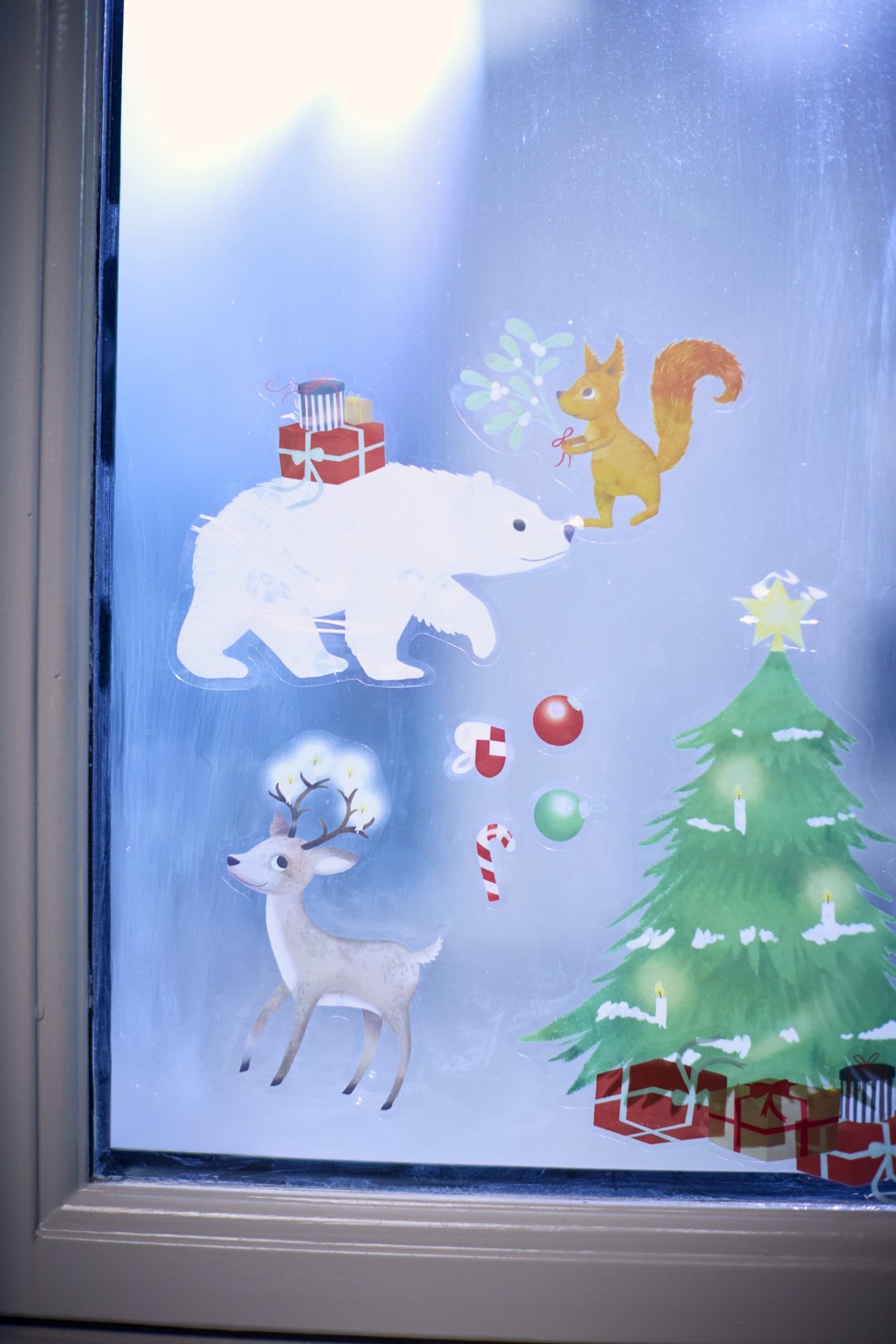 Ziemassvētku logu uzlīmes Wonderful Winter, Window stickers Forest Friends, Filibabba, FI-03796