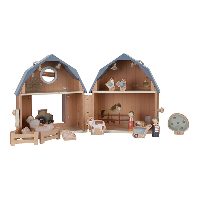 Pārnēsājama leļļu māja Ferma, Portable Doll's House Little Farm, Little Dutch, LD7152