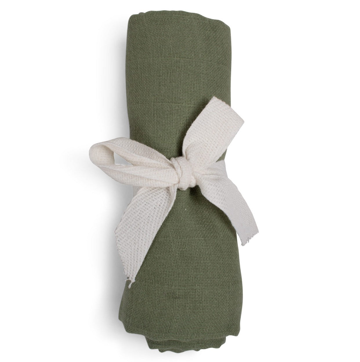 Muslīna kokvilnas sedziņa / autiņš Oil Green, Muslin Diaper, Filibabbaba, FI-02241