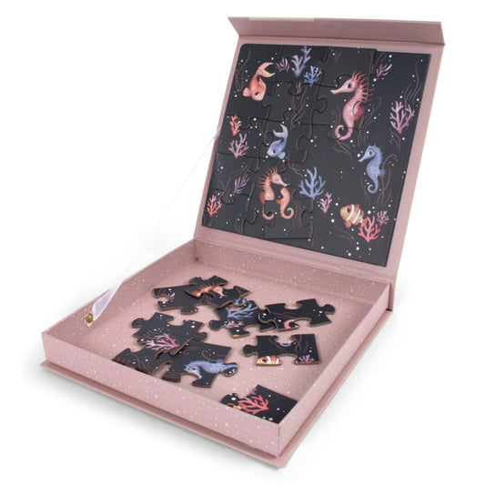 Magnētiskā puzle Jūraszirdziņi, Magnetic Game Seahorse Puzzle, Filibabba, FI-03042