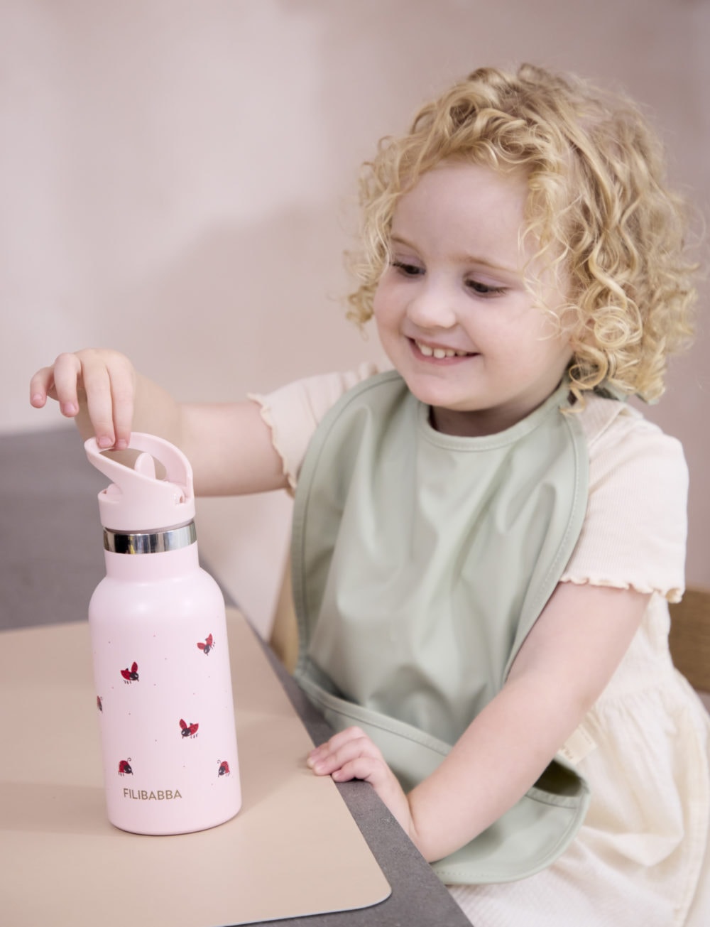 Bērnu ūdens termo pudele Lucky, Stainless Steel Thermo Water bottle, Filibabba, FI-03336