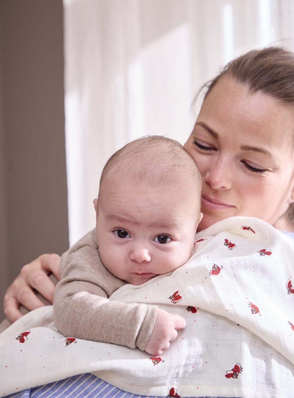Muslīna kokvilnas sedziņa / autiņš Lucky, Muslin Diaper, Filibabbaba