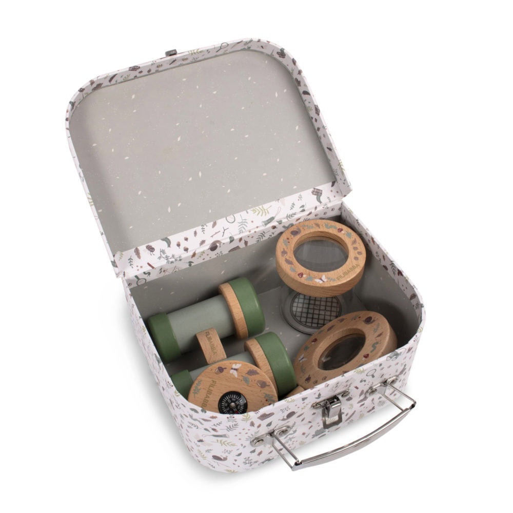 Pētnieka koferītis, Explorer Suitcase Kit, Little Wonders, Filibabba, FI-03371