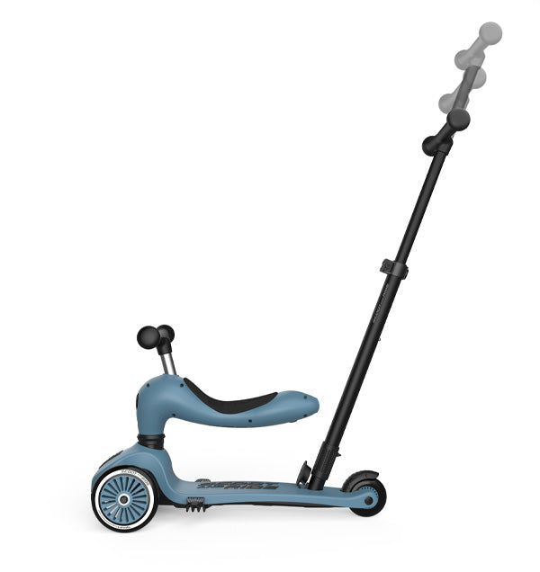 Transformējams skrejritenis Highway Kick 1, Push and Go, Steel, Scoot and Ride