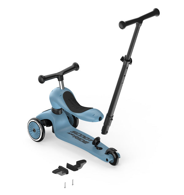 Transformējams skrejritenis Highway Kick 1, Push and Go, Steel, Scoot and Ride