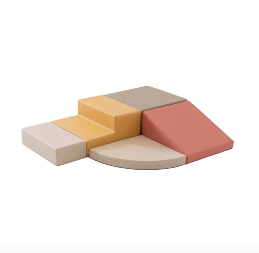 Mīkstie kluči Corner Climber Soft Play, IGLU - pasteļa rozā, Pastel pink, SET0609