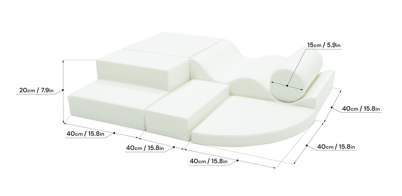 Mīkstie kluči Explorer Soft Play, IGLU - balti, SET_28_7