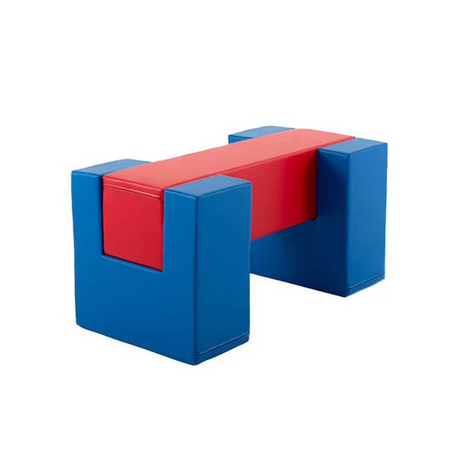 Mīkstie kluči Balance Bridge Soft Play, IGLU - zils, sarkans