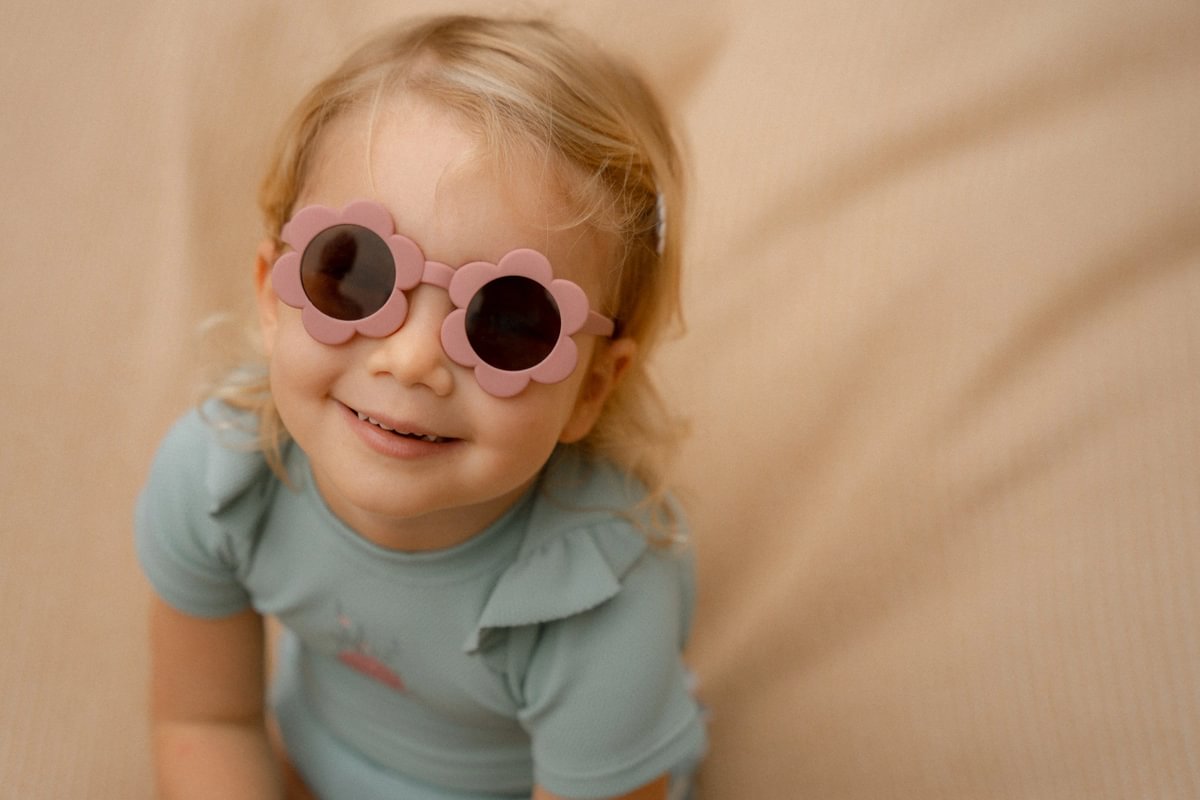 Bērnu saulesbrilles Flower Pink, Sunglasses, Little Dutch