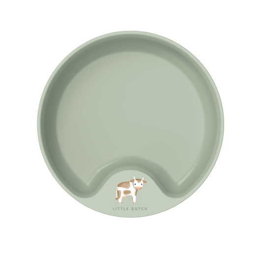 Mazuļu šķīvis, Trainer Plate Little Farm, zaļš, Little Dutch, LD108002065399