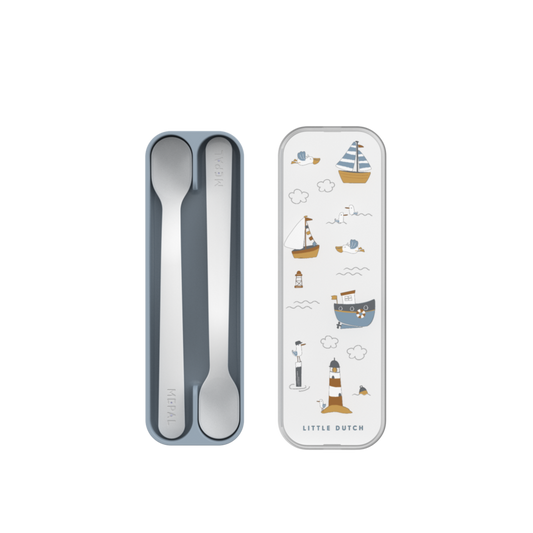 Bērnu barošanas karotītes, Feeding Spoons Sailors Bay, Little Dutch
