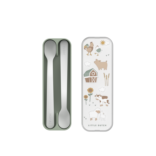 Bērnu barošanas karotītes, Feeding Spoons Little Farm, Little Dutch