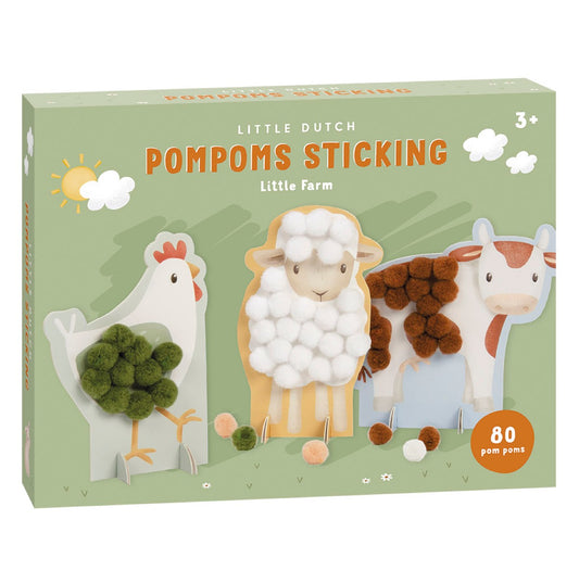 Radošais komplekts ar pomponiem, Pompom Craft Kit, Little Farm, LD125667