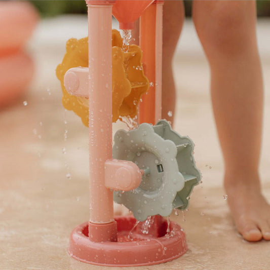 Pludmales rotaļlietu komplekts - dzirnavas Ocean Dreams Pink, Sand & Watermill Beach Toys, Little Dutch, LD2012598