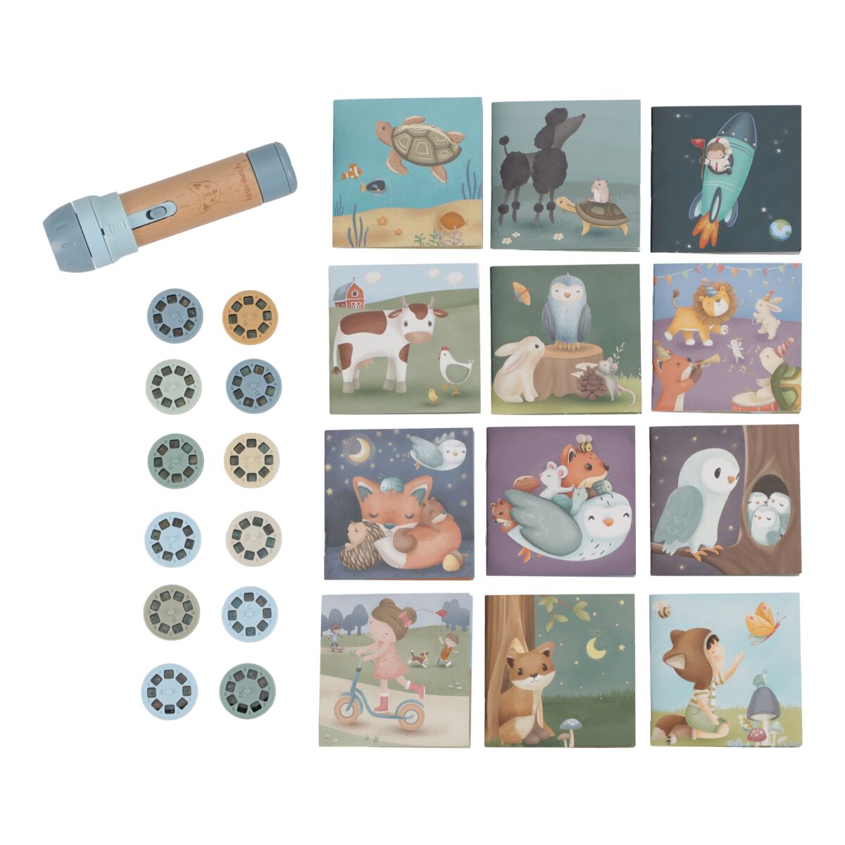 Bērnu projektors Forest Friends, Stories Projector Torch, Little Dutch, LD4781