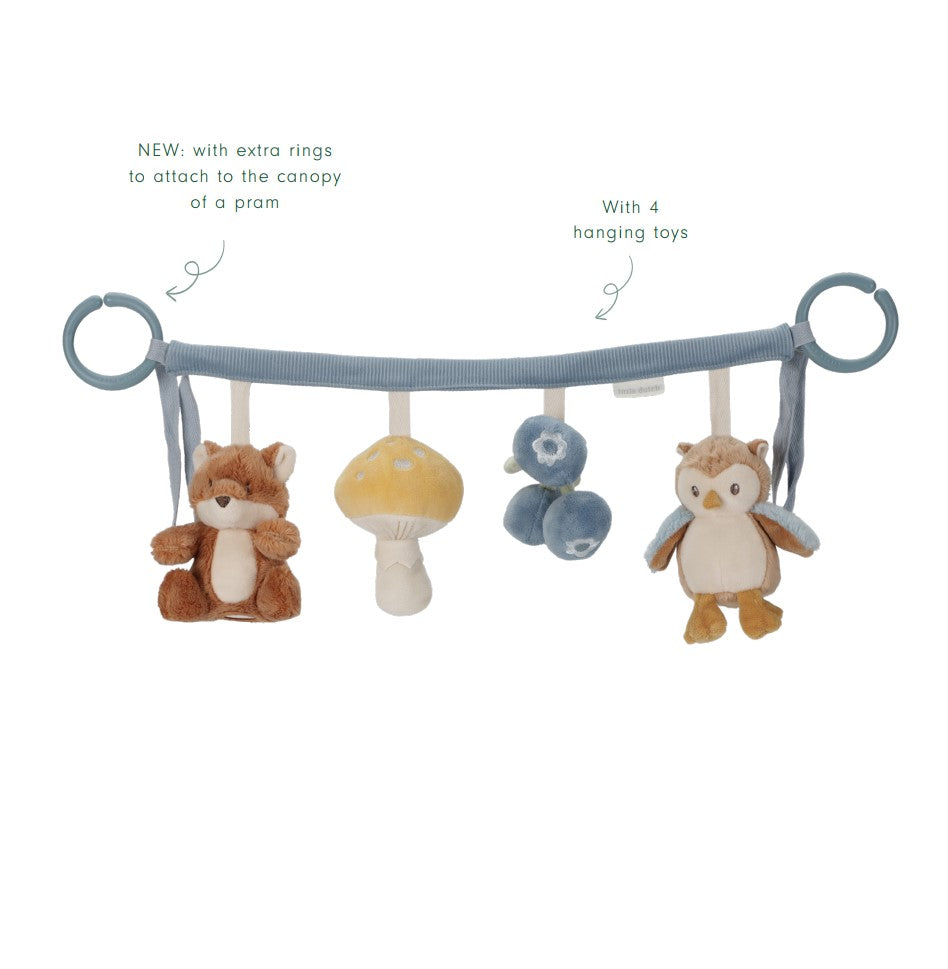 Ratu rotaļlieta Forest Friends, Stroller Toy Chain, Little Dutch, LD8911