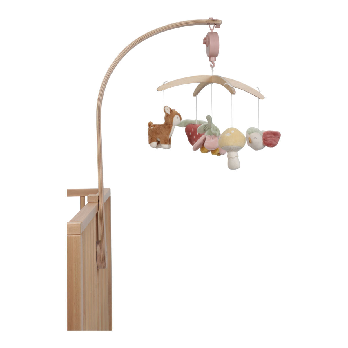 Gultiņas mūzikas karuselis Fairy Garden - koka, Wooden Music Mobile, Little Dutch, LD9000