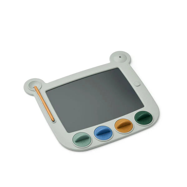 Zīmēšanas tāfele ar zīmodziņiem, Drawing Board with stamps, Dove blue, Liewood