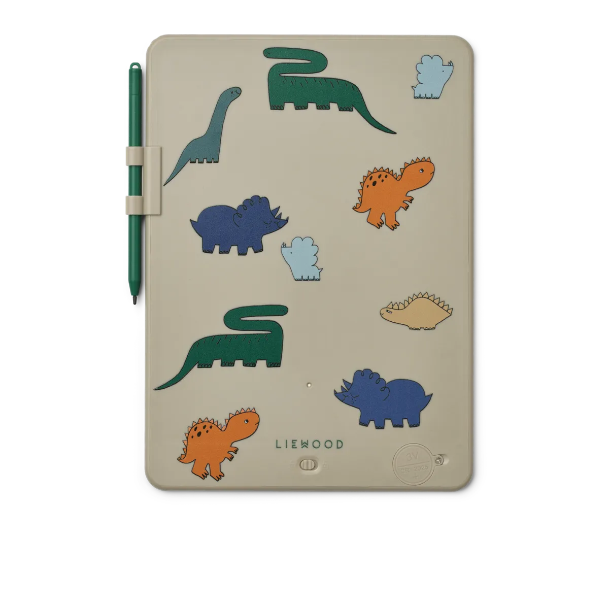Zīmēšanas tāfele, Zora Magic Drawing Board, Dinosaurs / Mist, 25cm, Liewood