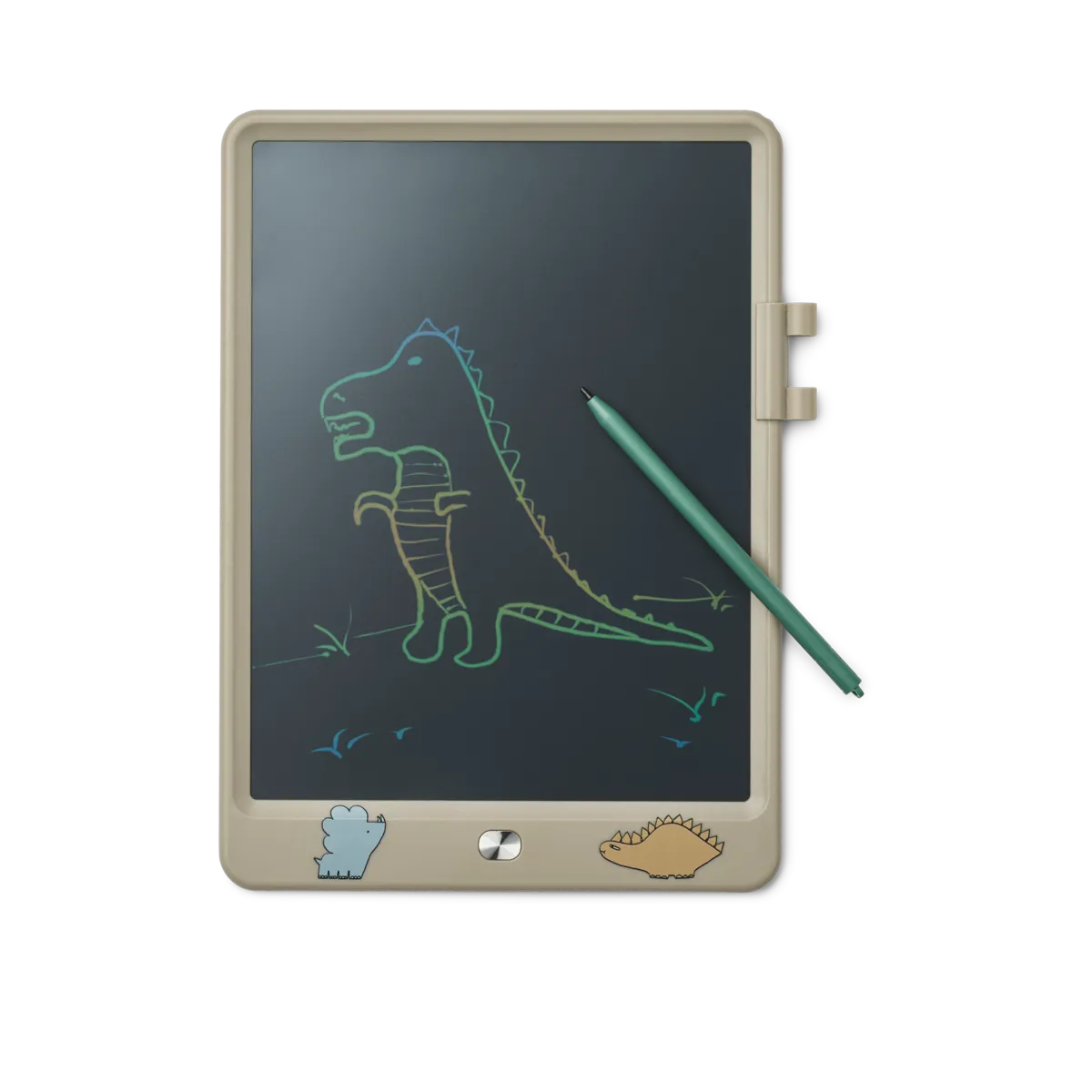 Zīmēšanas tāfele, Zora Magic Drawing Board, Dinosaurs / Mist, 25cm, Liewood